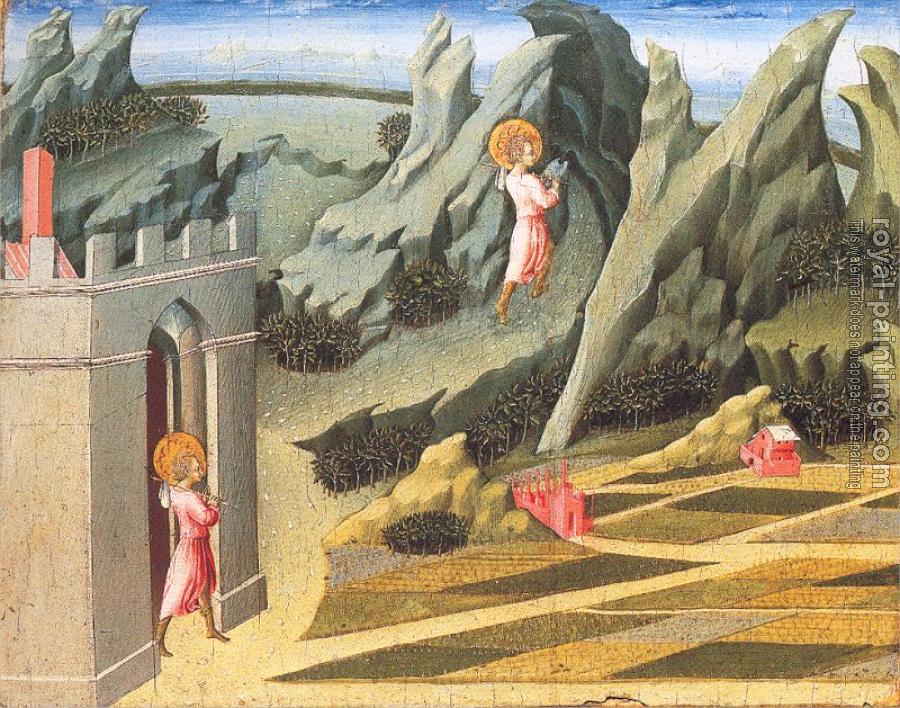 Giovanni Di Paolo : St. John the Baptist Retiring to the Desert